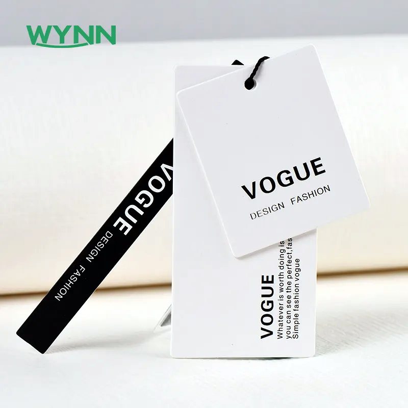 Custom clothing hang tags with printed branding