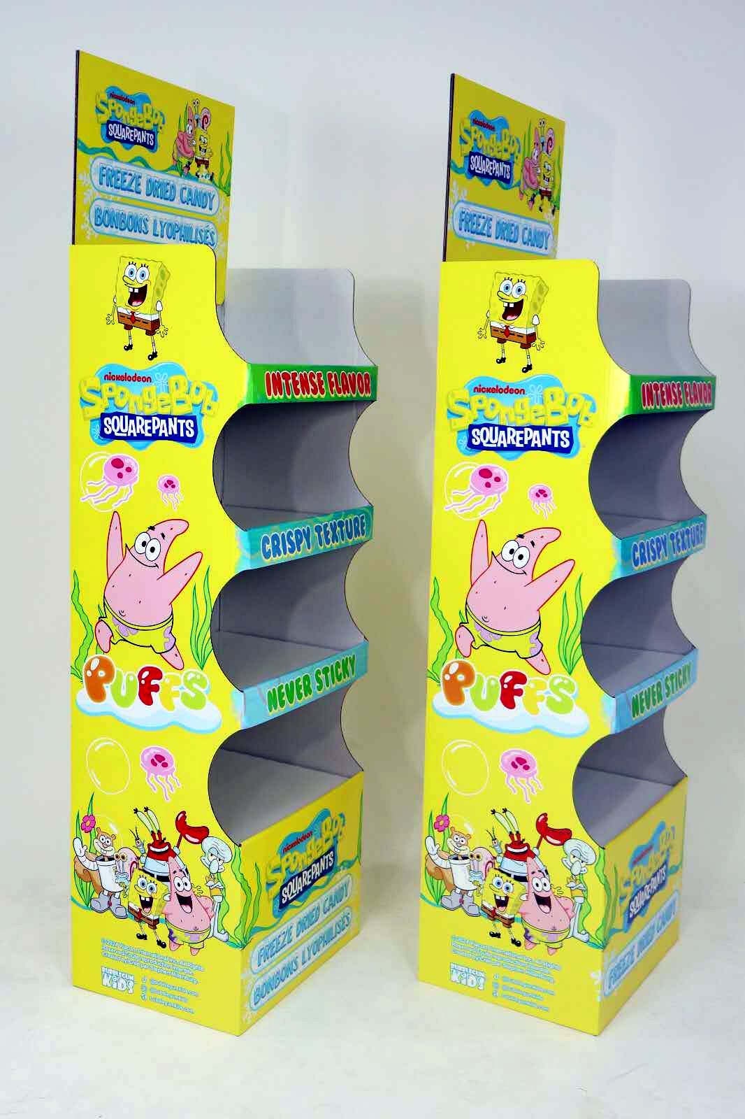 Freestanding floor display for a candy brand