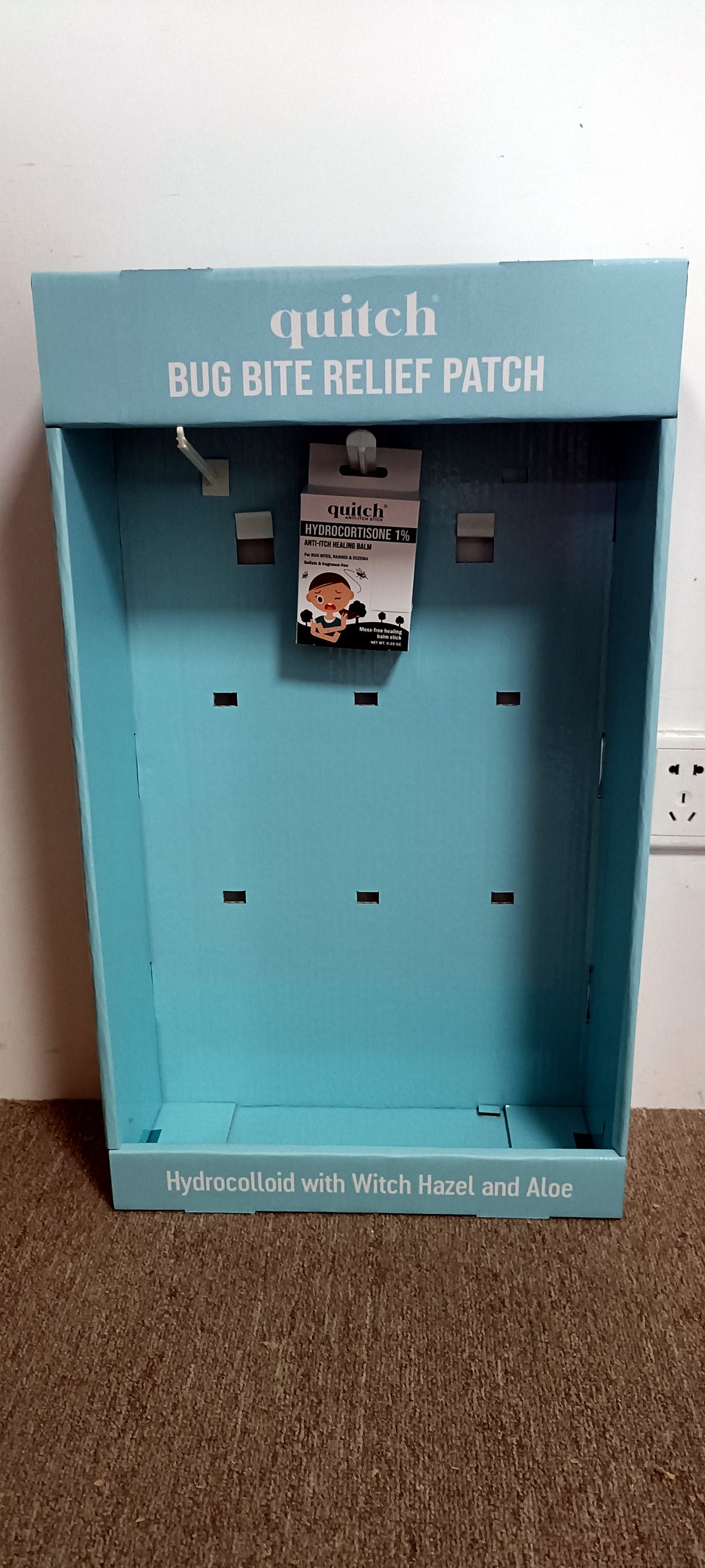 Sidekick display with hanging product packaging
