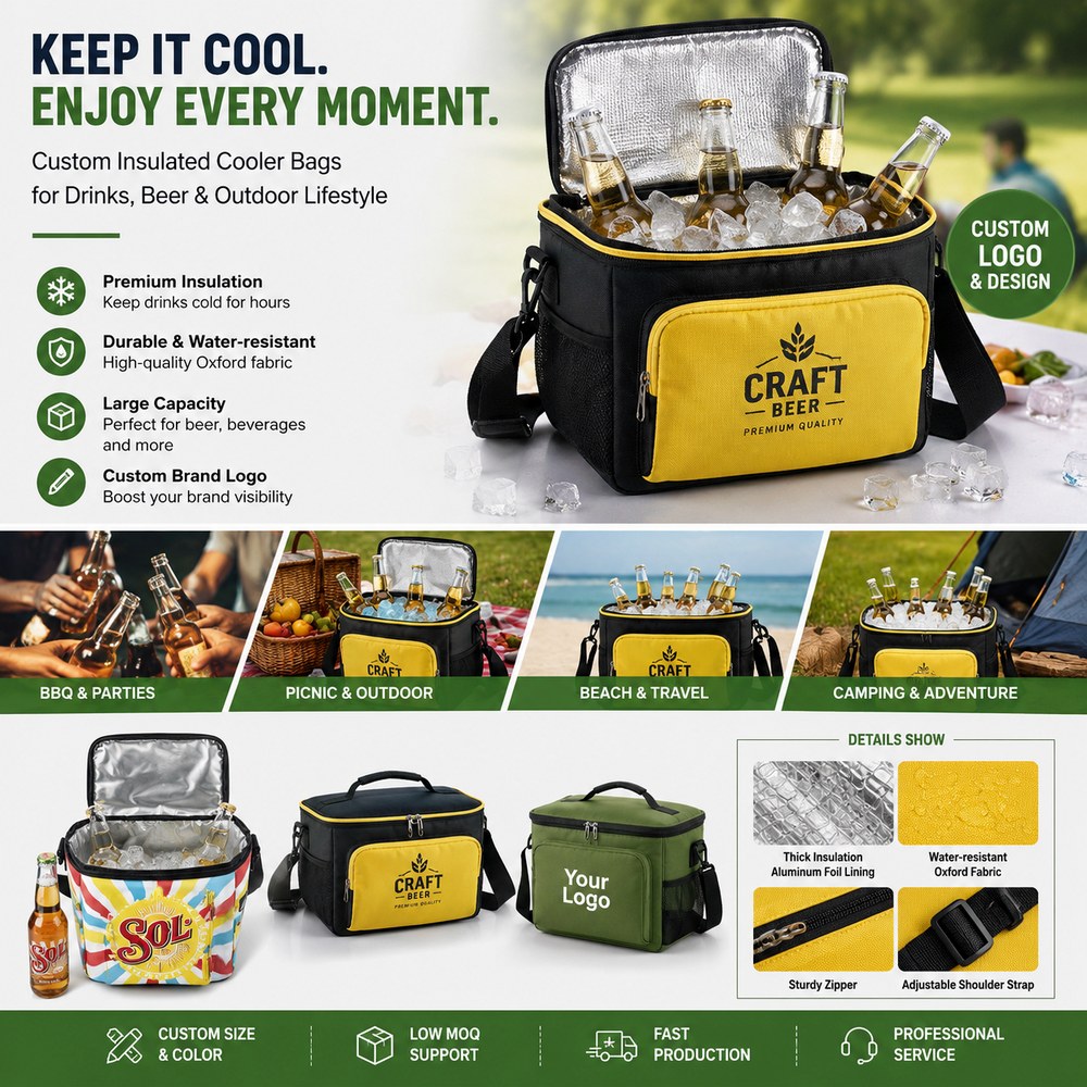 custom beer cooler bag